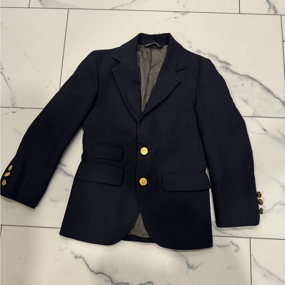 Dior kids Gray and Black Blazer measurements are in pictured